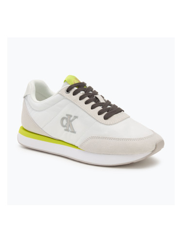 Дамски обувки Calvin Klein YW0YW01990 Retro Runner Lace Up Nylon MG white/evening primrose/lily white