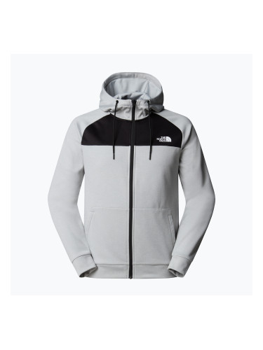 Мъжки суитшърт The North Face Reaxion Fleece Full Zip Hoodie high rise grey light heather