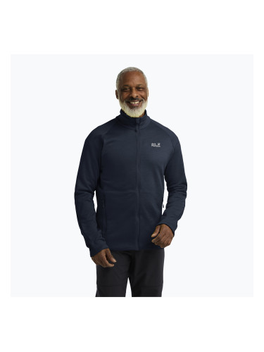 Мъжки суитшърт за трекинг Jack Wolfskin Peak District Full Zip midnight sky