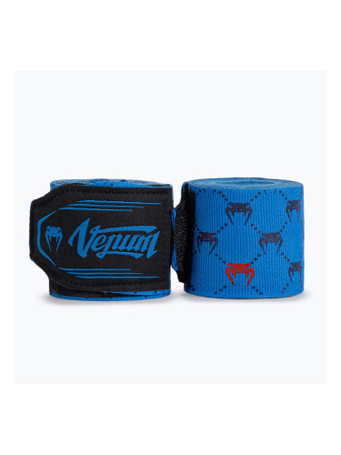 Боксови бандажи Venum Monogram Hand Wraps Advanced 250 cm blue