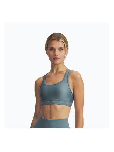 Спортен сутиен Under Armour Crossback Mid jasper blue/serpentine