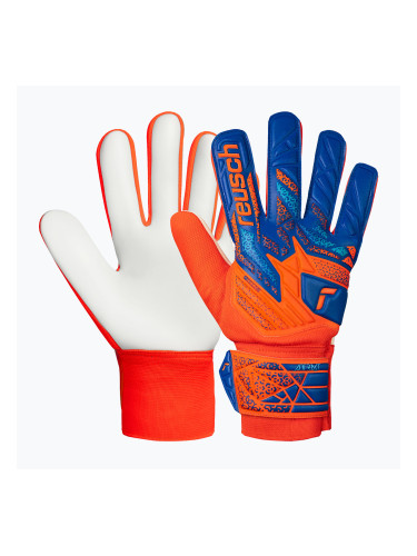 Вратарски ръкавици Reusch Attrakt Starter Solid shocking orange/blue
