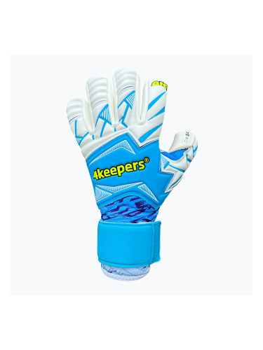 Детски вратарски ръкавици 4keepers Force V1.25 FURY HNC Jr blue