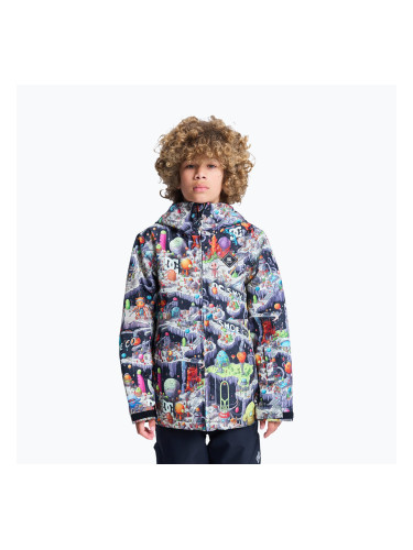 Детско яке за сноуборд DC Basis Print Youth outer world black