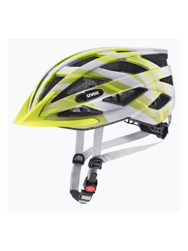 Велосипедна каска UVEX Air Wing CC сива / лайм матова
