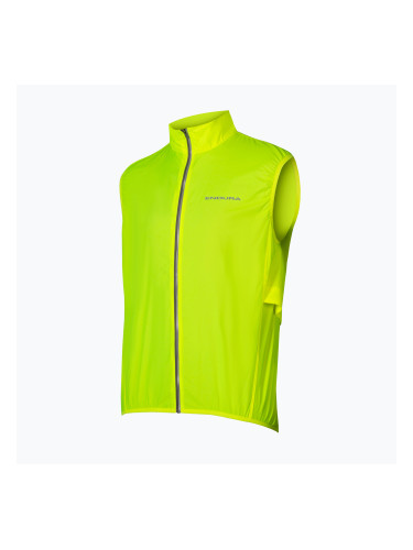 Мъжка велосипедна жилетка Endura Pakagilet hi-viz yellow