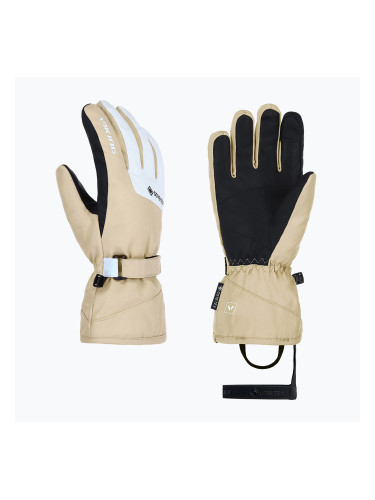 Дамски скиорски ръкавици Viking Sherpa 2.0 Gore-Tex Ski beige/white