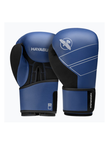 Hayabusa S4 Кожени сини боксови ръкавици