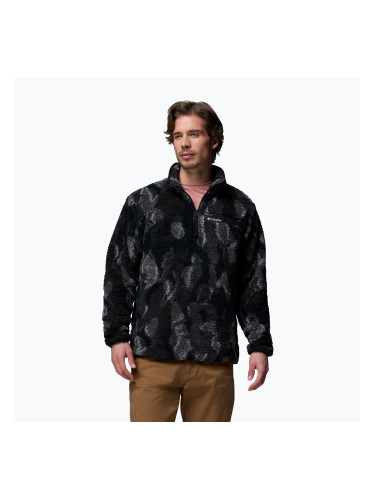 Мъжки суитшърт Columbia Rugged Ridge High Pile Half Zip black treebark