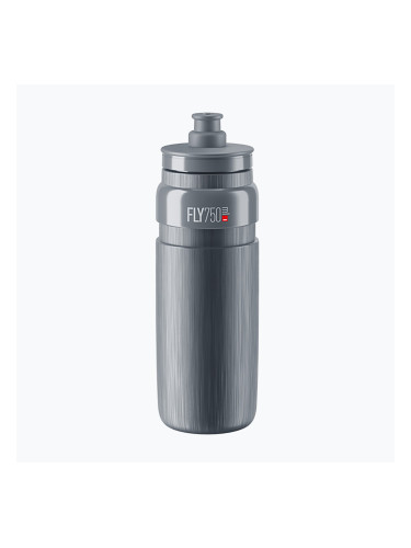 Велосипедна бутилка Elite FLY Tex 750 ml grey/grey logo