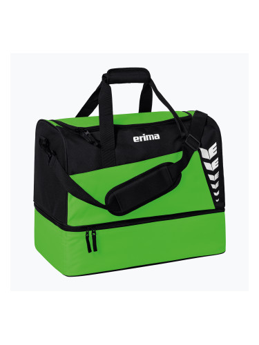 Спортна чанта ERIMA Six Wings Sports Bag With Bottom Compartment 35 l green/black