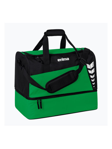 Спортна чанта ERIMA Six Wings Sports Bag With Bottom Compartment 94,5 l emerald/black