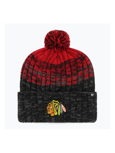 Зимна шапка 47 Brand NHL Chicago Blackhawks Cascade black