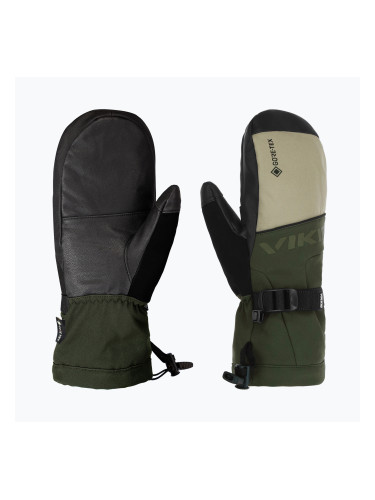 Мъжки скиорски ръкавици Viking Hudson Gore-Tex Mitten olive/beige