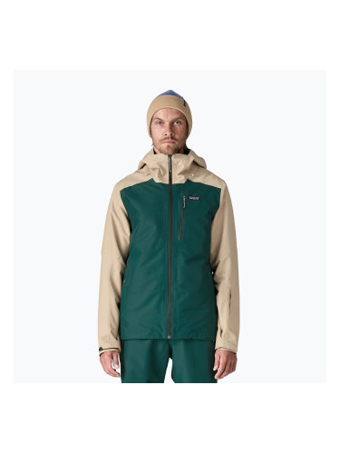 Мъжко яке за дъжд Patagonia Insulated Powder Town cascade green
