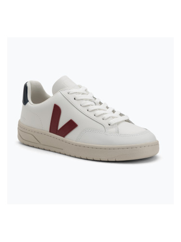 Мъжки обувки VEJA V-12 Leather white/marsala/nautico