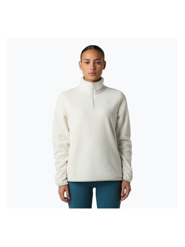 Дамски суитшърт от полар The North Face Glacier Fleece 1/4 Zip white dune