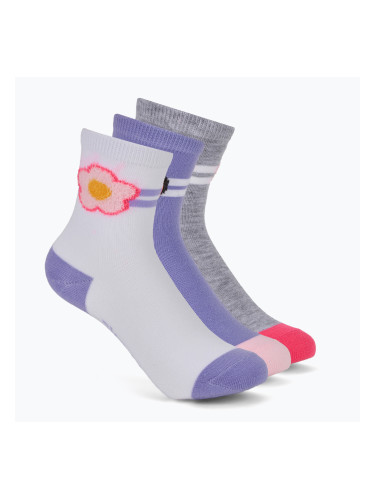 Детски чорапи SKECHERS Non Terry Crew 3 чифта purple