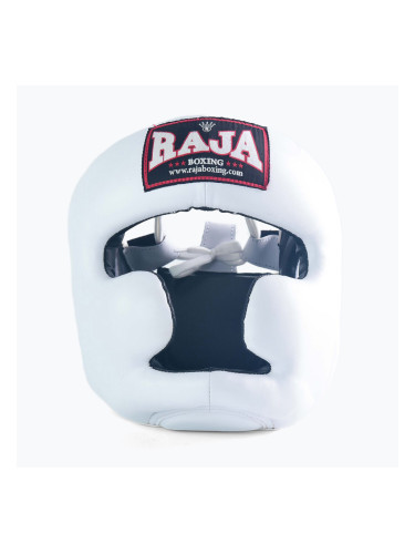 RAJA BOXING каска от естествена кожа бяла
