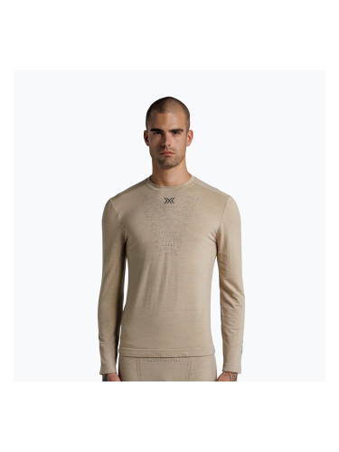 Мъжка термоактивна блуза с дълъг ръкав  X-Bionic Mightywool sand