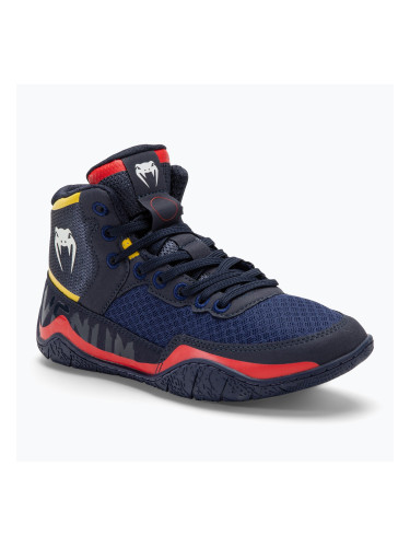 Боксьорски обувки Venum Elite Wrestling blue/yellow