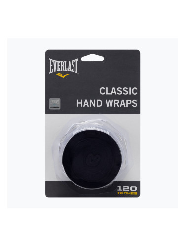 Боксов бинт Everlast 300 cm black