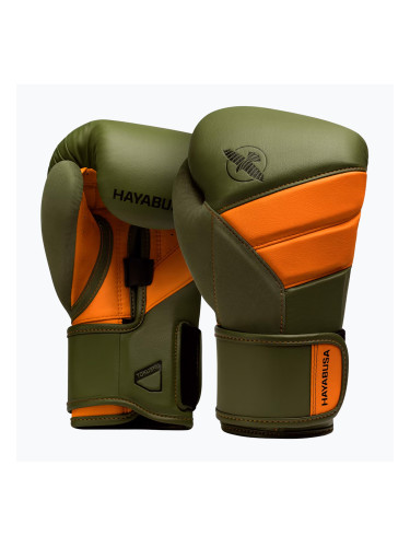 Боксови ръкавици Hayabusa T3 green/orange