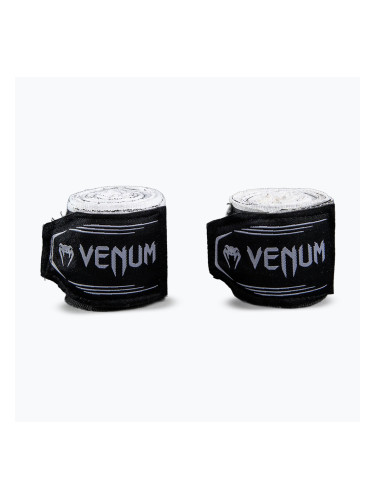 Боксови бандажи Venum Bats Night 400 cm black/white