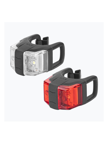 Комплект светлини за велосипед Kellys Twins II антрацит черен