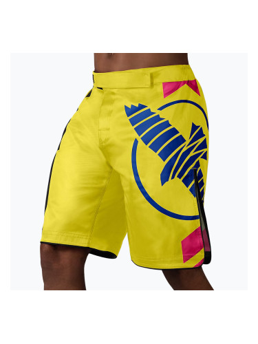 Тренировъчни шорти Hayabusa Icon Fight жълто/синьо