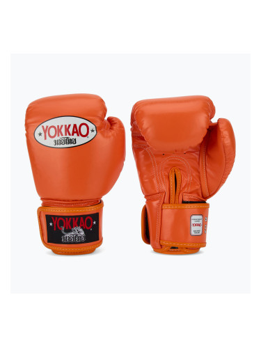 Мъжки боксови ръкавици YOKKAO Matrix orange ibis