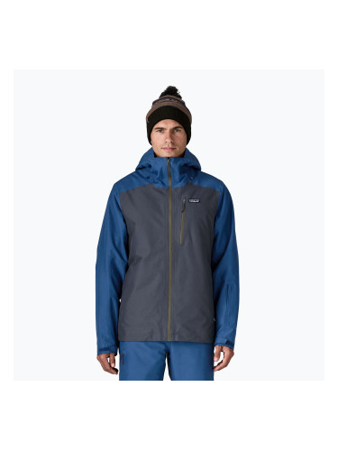 Мъжко яке за дъжд Patagonia Insulated Powder Town smolder blue w / clement blue