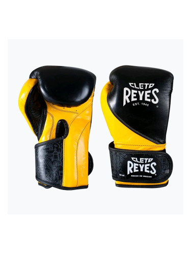 Боксови ръкавици Cleto Reyes High Precision Training Leather black/yellow