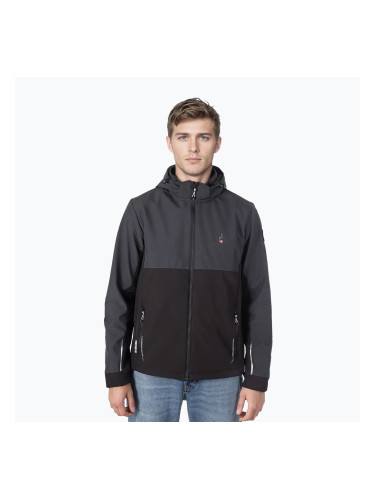 Мъжко софтшел яке Aulp Tiago anthracite melange