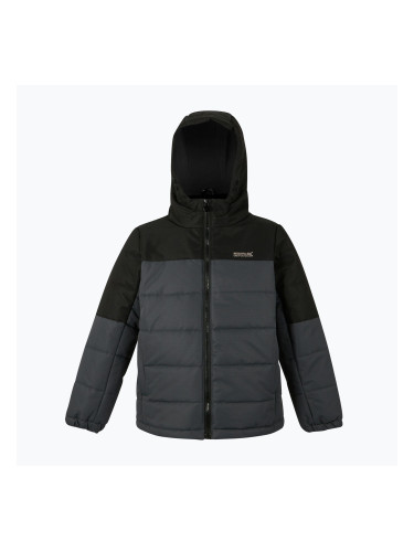 Детско ватирано яке REGATTA Lofthouse black/sealgr