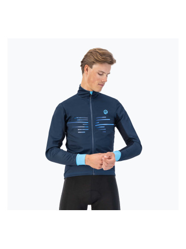Мъжко яке за колоездене Rogelli Radius Winter Jacket blue