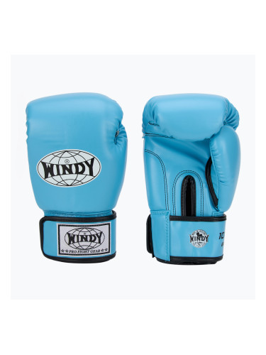 WINDY Classic Синтетична кожа небесносини боксови ръкавици
