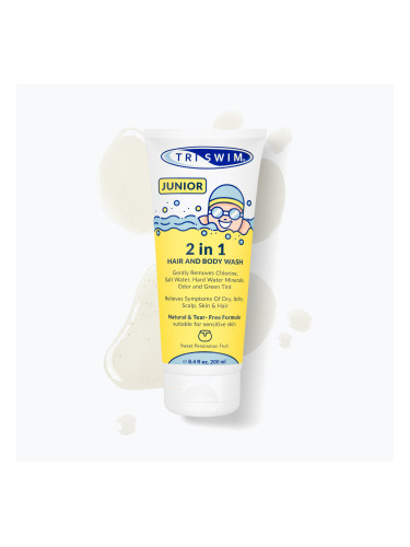 TRISWIM детски гел за тяло и коса 2 в 1 каки плод