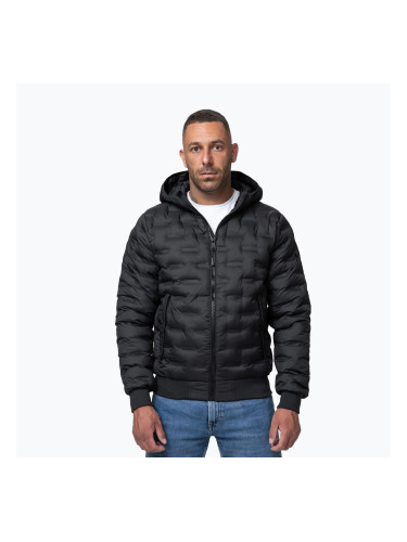 Мъжко зимно яке Pitbull Fisk Quilted Hooded black