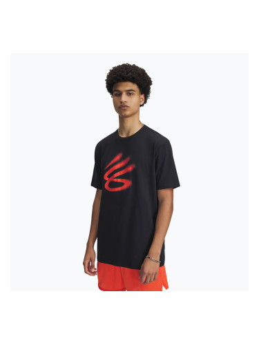 Under Armour Curry Playable 1 Баскетболна тениска черно/огнено