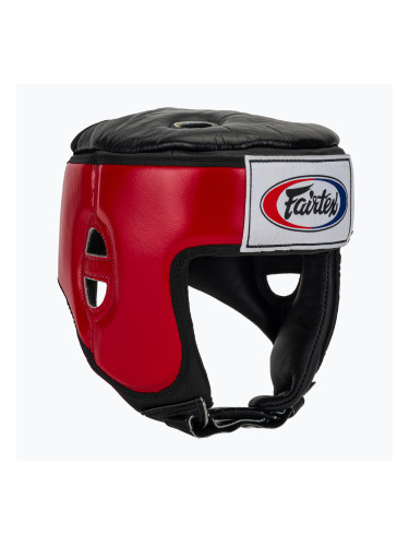 Защитна каска Fairtex Muay Thai & Kickboxing Competition red