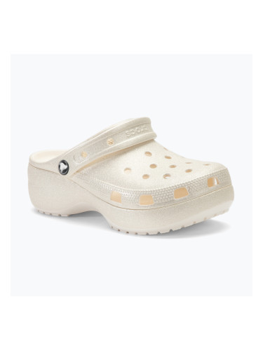 Дамски джапанки Crocs Classic Platform Glitter chalk