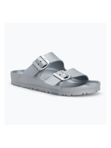 BIRKENSTOCK Arizona EVA Narrow сребристи джапанки с металик