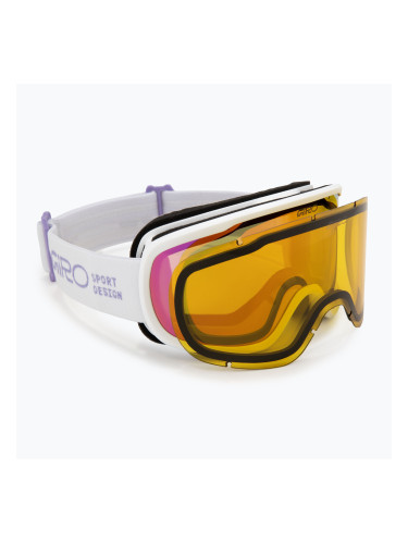 Дамски скиорски очила Giro Moxie mauve stacked/amber pink/yellow