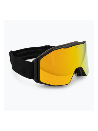 Скиорски очила UVEX Gravity FM black matt/mirror yellow/orange/clear