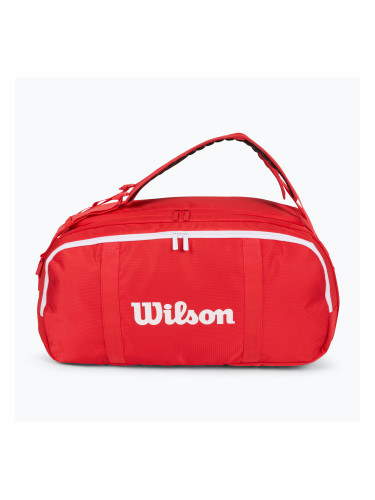 Wilson Super Tour Red Coaches Duffel тенис чанта червена