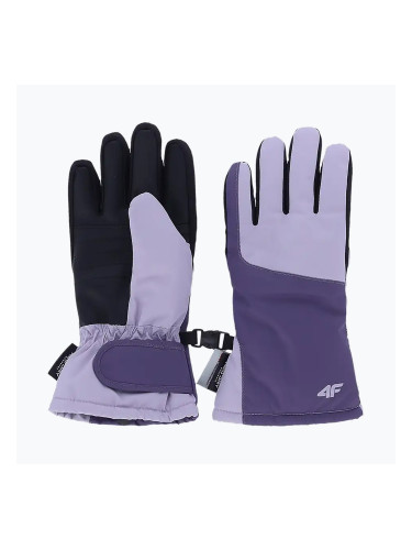 Детски скиорски ръкавици 4F Fnk U189 light violet