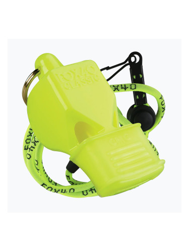 Свирка с шнур Fox 40 Classic CMG Safety Neon Yellow 9603