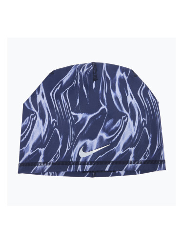Шапка Nike Dri-Fit Peak Uncuffed Beanie Printed blue void/silver