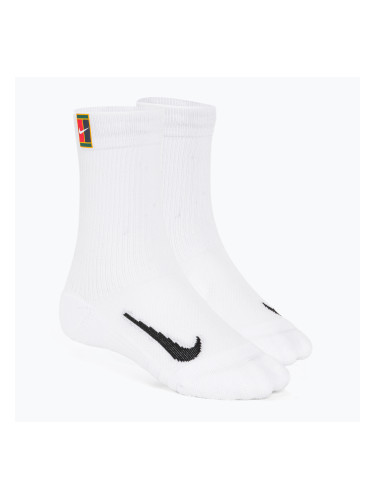 Nike Court Multiplier Cushioned Crew 2 чифта бели/бели чорапи за тенис